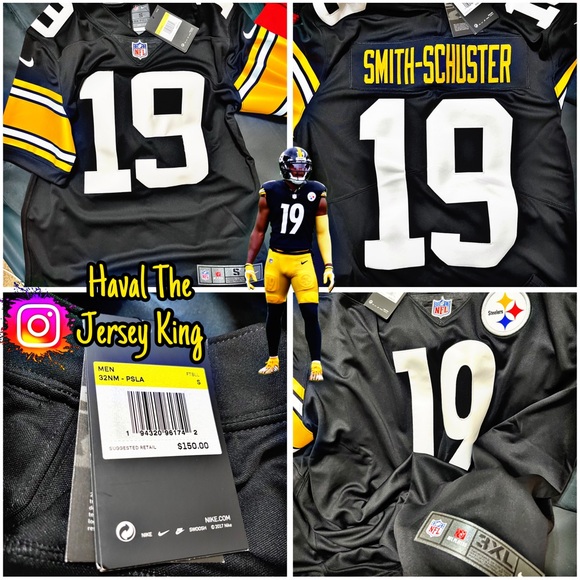 JuJu Smith-Schuster Pittsburgh Steelers Nike Team Vapor Limited Jersey - Black - Picture 1 of 1